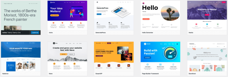 Most Popular WordPress Themes 2021 - WP Champion